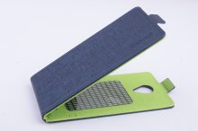 Leather Flip Cover Stand Case for THL T6S & T6 Pro Smartphone Blue