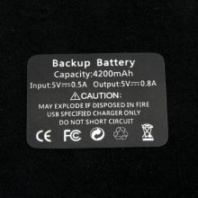 Leather Power Pack External Battery Case for Samsung I9200 - Two-color Optional