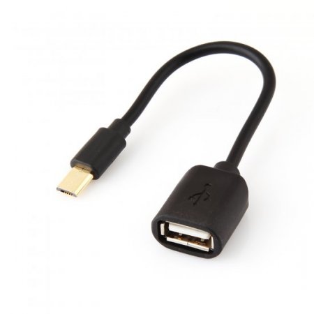 Multifunction OTG Data Change USB Charge Mutual Conductive Cable - Black