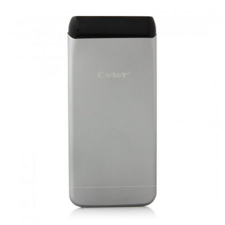 Cager S15 5500mAh Ultrathin Double USB Power Bank for Smartphones Tablet PC Gray