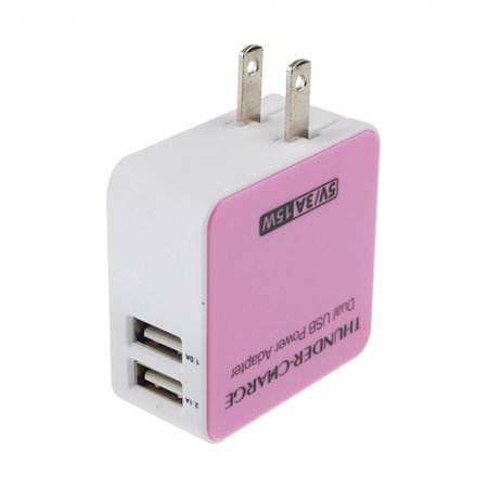 5V 3A Dual USB Power Adapter