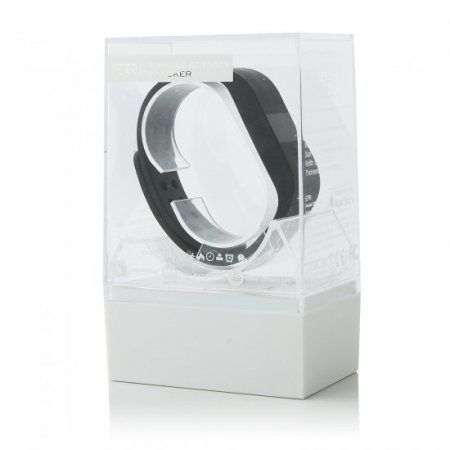 ERI Fitness Activity Tracker Bracelet Pedometer Sleep Monitor for Android iOS Black