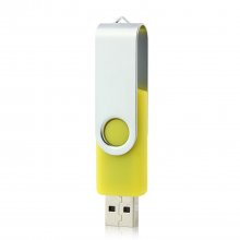 Portable SSK Metal USB Plug Flash Memory U Disk 16GB Yellow