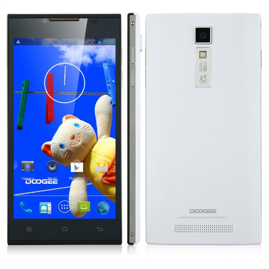 DOOGEE TURBO DG2014 Smartphone MTK6582 Quad Core 5.0 Inch IPS OGS Screen 3G White
