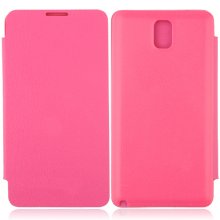 Portable Leather Flip Case Cover for Samsung Galaxy Note III Rose