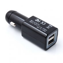 Dual USB Car Charger 5V/3.1A Charge 2 USB Devices at the Same Time 2 Colors Available