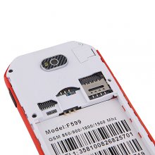F599 Smartphone Android 2.3 MTK6515 3.4 Inch TFT Capacitive Screen - Red