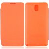 Portable Leather Flip Case Cover for Samsung Galaxy Note III Orange