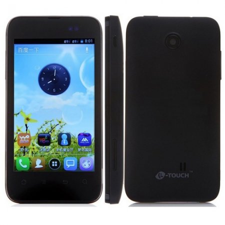 K-Touch W719 Smartphone Android 4.0 MSM7227A 1.0GHz 4.0 Inch 4GB 3G GPS- Black