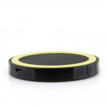 Q5 Portable Mini Wireless Charger Pad for Qi Compliant Devices Yellow&Black