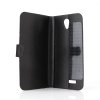 Fashion Leather Flip Case Cover for DOOGEE MINT DG330 Smartphone Black