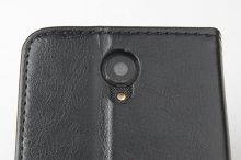 Protective PU Leather Flip Case for Cubot S222 Smartphone Black