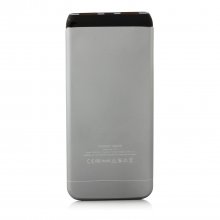Cager S15 5500mAh Ultrathin Double USB Power Bank for Smartphones Tablet PC Gray