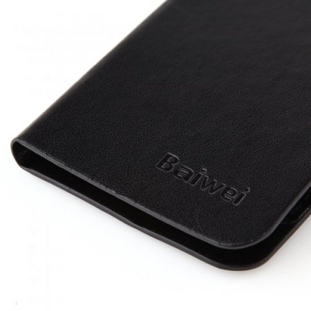 Fashion Leather Flip Case Cover for DOOGEE MINT DG330 Smartphone Black