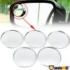 5pcs Auxiliary Round Mirror for Car Rearview Mirror Silver out let