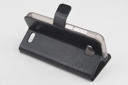 Protective PU Leather Flip Case for ZOPO ZP700 Smartphone Black