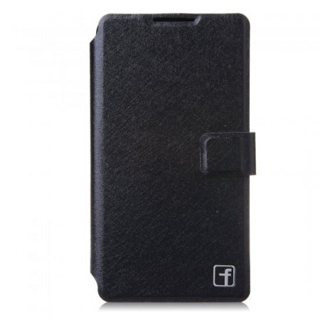 Fashion Flower Show Leather Stand Case Cover for Coolpad 7295C Smartphone Black