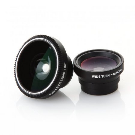 A8001 8002 3 in 1 Magnet Adsorption Camera Lens for Mobile Phone Color Random