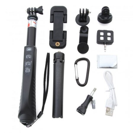 RK88E 13-in-1 Bluetooth Monopod Wireless Selfie Stick Self Timer for Phone Gopro Camera