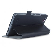 S-view Flip Cover Case Stand for ZTE Nubia Z7 Max Smartphone Black