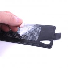 Leather Flip Cover Case Stand for Leagoo Lead 3 Smartphone Black