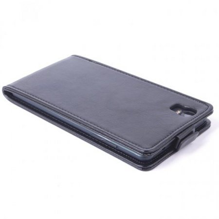 Leather Flip Cover Case Protect Case for Elephone G7 Smartphone Black