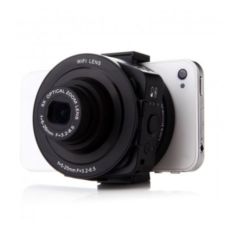 AMKOV Sangmax SP-W501 Wireless WiFi Direct 5X Zoom 14MP Lens Camera Self-timer Black