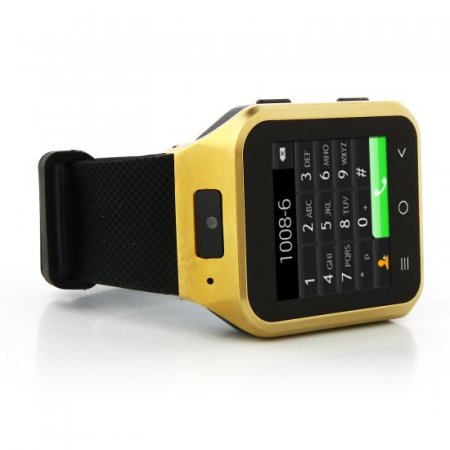 ZGPAX S8 Watch Phone Android 4.4 MTK6572W Dual Core 1.54 Inch 3G 512MB 8GB GPS Golden
