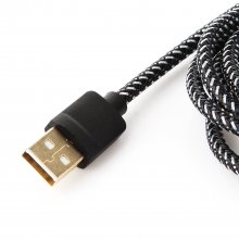 4FT 1.26m LED Smart Display Super Charging Cable Black