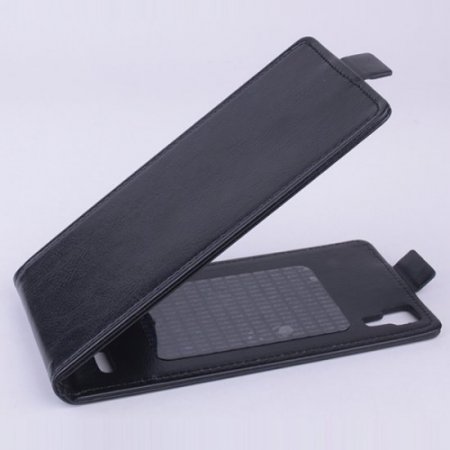 Leather Flip Cover Stand Case for DOOGEE DG900 Smartphone Black