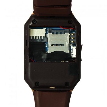 iCou I5 Smart Watch Phone 1.54 Inch Touch Screen Bluetooth Camera FM Brown