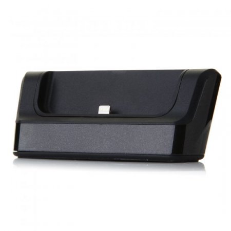 Charging Dock Station for iPhone 6 (5.5'') with 8 Pin Data Cable Silver