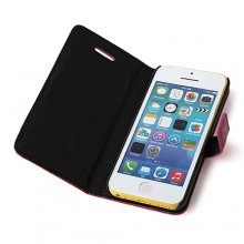 Magnetic Closure Protective Flip Cover Stand Crocodile Stripe Leather Case for iPhone5c