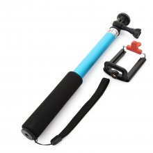 iht Mini Monopod Selfie Handheld Monopod Stick for iOS and Android Blue