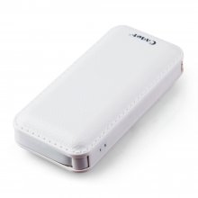 Cager B069 5000mAh Dual USB Power Bank for iPhone iPad Smartphone White