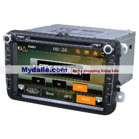 8 inch Car autoradio gps navigation system player for VW/Skoda with can bus dvd/bluetooth/radio/gps/iphone/ipod function