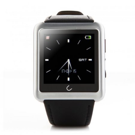 U Watch U10 Smart Bluetooth Watch 1.54" Screen for iOS & Android Smartphones Silver