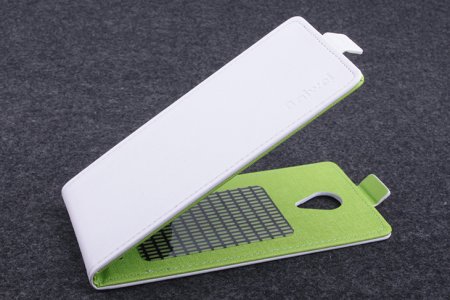 Leather Flip Cover Stand Case for THL T6S & T6 Pro Smartphone White