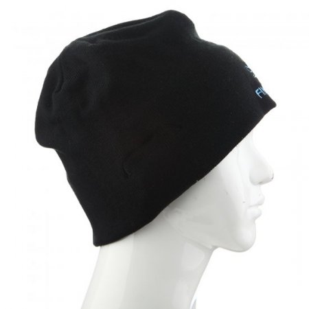 FINGO Warm Beanie Hat Wireless Bluetooth Smart Cap Headphone Speaker with Mic Black