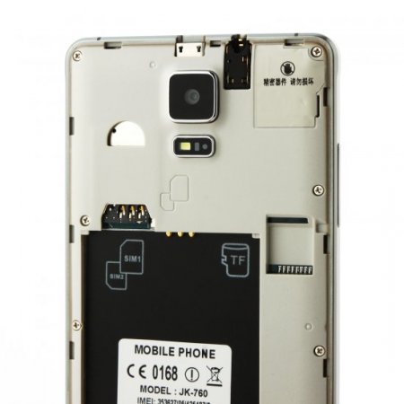 JIAKE JK760 Smartphone Android 4.4 MTK6572W Dual Core 5.0 Inch 3G Smart Wake White