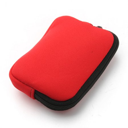 Neoprene Zipper Wallet Change Purse Earphone Pouch Color Randomly