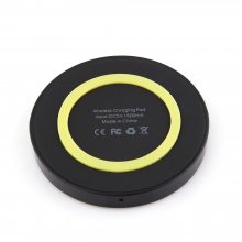 Q5 Portable Mini Wireless Charger Pad for Qi Compliant Devices Yellow&Black