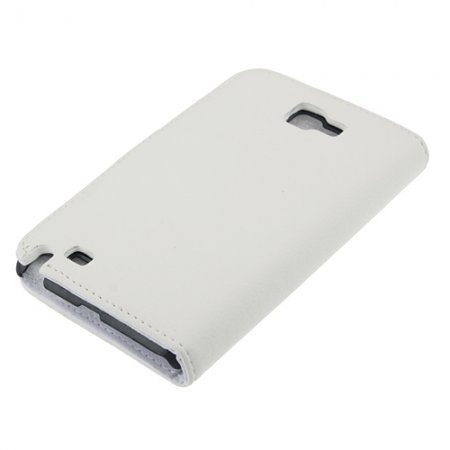 5.3 Inch Protective Leather Stand Case for Samsung Galaxy Note I9220 Smart Phone- White