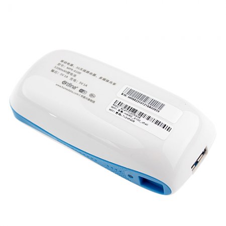 5200mAh Portable Mini 2 in 1 Mobile Power Bank 3G Wireless Router for iPhone iPad Cell Phone Tablet