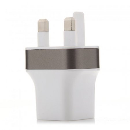 Dimax DMX-M515 LED Indicator UK Plug Mobile Phone Charger Dual USB Outlets