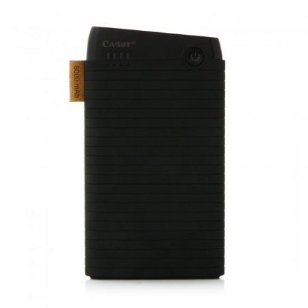 Cager B089 6000mAh Ultra Slim USB Power Bank for Smartphones Tablet PC Black