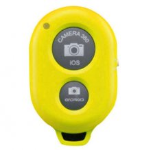 Bluetooth Remote Shutter Camera Control Self-timer for iOS Android Smartphone Yellow