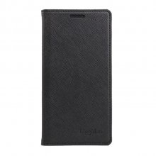 Cool Cross Pattern Leather Flip Case Built-in Magnetic for ONEPLUS 2 Smartphone Black