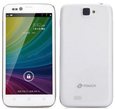 K-Touch W95 Smartphone Android 4.2 Broadcom 21663 Dual Core 1.0GHz 5.0 Inch 3G GPS -White