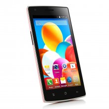 F1 Smartphone Android 4.4 MTK6572W Dual Core 5.0 Inch 3G Smart Wake Pink
